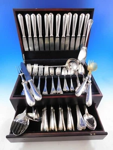 Printania by Christofle France Silverplate Flatware Service Set 106 pcs Dinner - Picture 1 of 12