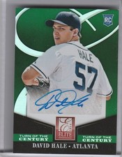 2014 PANINI ELITE #73 DAVID HALE AUTOGRAPH ROOKIE RC ATLANTA BRAVES 3255