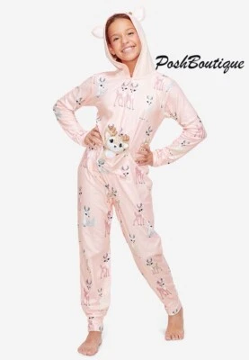 NWT Justice Girls One Piece Reindeer Deer Pajamas Union Suit 8-20 CHRISTMAS PINK - Image 1 of 3