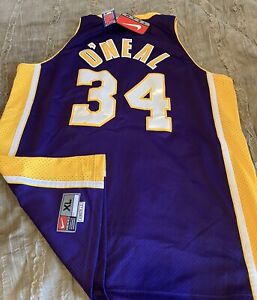 Shaquille SHAQ O'Neal LOS ANGELES LAKERS Vintage NIKE Sewn XL Jersey NBA New