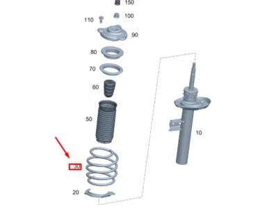 NUEVO MUELLE HELICOIDAL DELANTERO MERCEDES-BENZ GLA H247 AMG A2473210804 SIN DEBER 🇺🇸 Foto 1 de 4