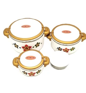 HOT POT SET (4 PCS)-FOOD WARMER SET-THERMAL FOOD STORAGE - Picture 1 of 9