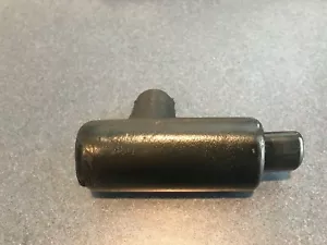 87-93 OEM Cadillac Allante BLACK leather wrapped shift knob t handle lever - Picture 1 of 4