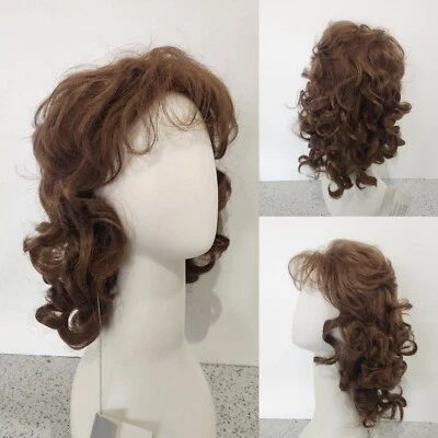 Estee by Louis Ferre Long Curly Style Monofilament Top Wig Cinnamon 30 - Image 1 of 4