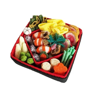 Familiar Mia New Year'S Ornament, Chirimen Osechi (New Year'S Ceremony), Square_ - Picture 1 of 4