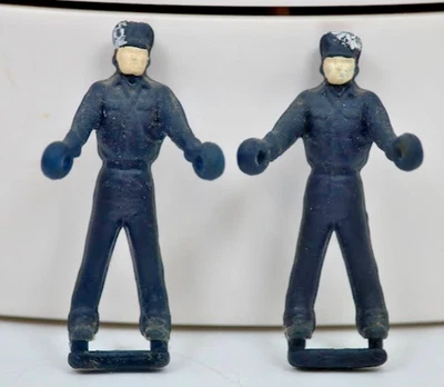 Lionel 6547 Blue Handcar Men Figures Pair LTI Era Fits All O Gauge Used - Image 1 of 4