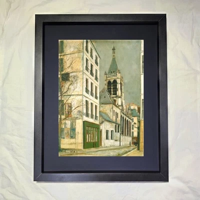 Arte enmarcado personalizado Maurice Utrillo "La Iglesia de Saint-Séverin" Foto 1 de 3