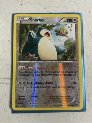 Pokemon Reverse Holo Snorlax XY - BREAKthrough 118/162 - Image 1 of 2