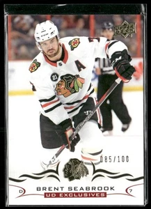 2018-19 Upper Deck Brent Seabrook UD Exclusives /100 #292 Chicago Blackhawks - Picture 1 of 2