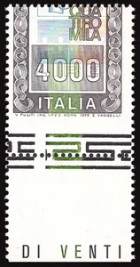 Hohe Werte Lire 4.000 Sorten verschobene horizontale Verzahnung - Bild 1 von 1