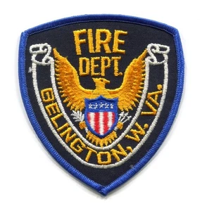 PATCH WEST VIRGINIA BELINGTON FIRE DEPARTMENT DEPT. RESCUE EMS AMBULANCE PATCHES - Picture 1 of 1