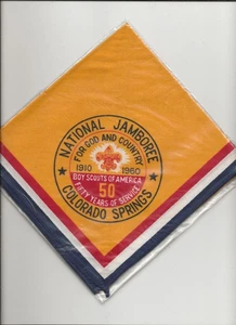 NECKERCHIEF * 1960 NATIONAL JAMBOREE - Boy Scout BSA A142 / T9 - Picture 1 of 2