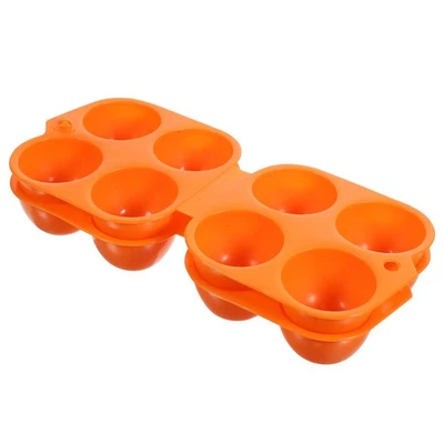  2 Pcs Reusable Plastic Bin Organizer Enclosed Egg Storage Container - Image 1 of 4