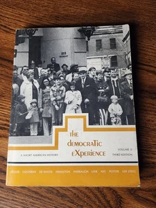 c1972 The Democratic Experience Volume 2 Third Edition Book - Bild 1 von 7