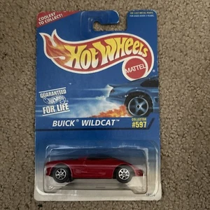 Hot Wheels #597 Buick Wildcat Red 7SP Wheels 1997 New On Card - Picture 1 of 1