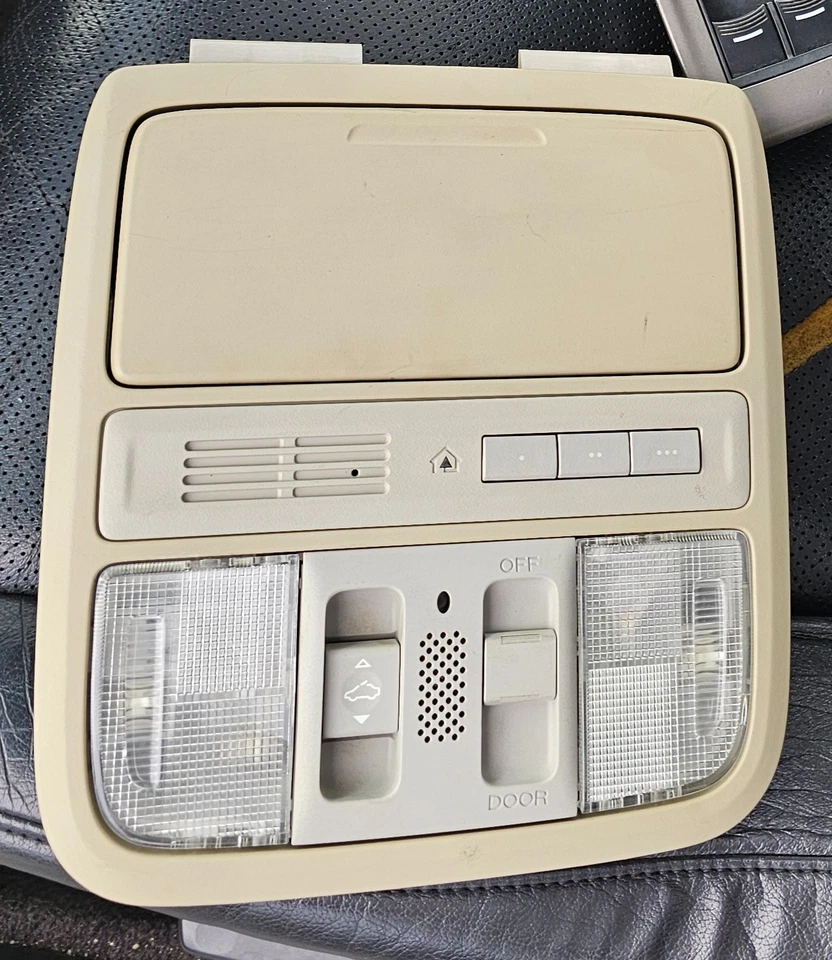 2009-2010 Acura TSX cúpula bronzeado claro OEM teto solar console aéreo HomeLink - Imagem 1 de 1