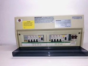 Wylex 15 Way Electrical Consumer Unit Dual RCD 100A Main Switch Used - Picture 1 of 14