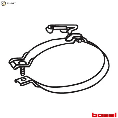 SISTEMA DE ESCAPE DE MONTAJE 251-916 PARA OPEL OPTIMA KADETT/Hatchback/Convertible 1.3L Foto 1 de 4
