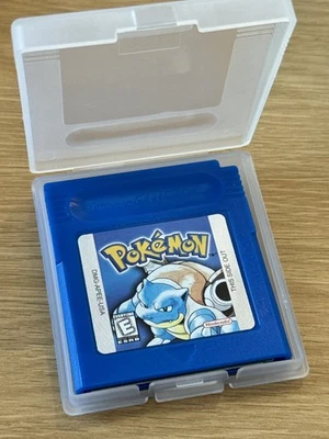 Pokémon: Blue Version (Game Boy, 1998) Authentic Video Game Made in JAPAN & case - Image 1 of 3