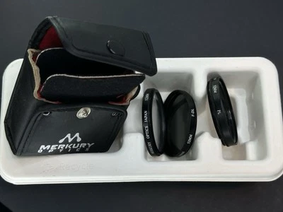 [NMINT] Merkury Optics 3-Piece 52mm Filter Set (FD-L, UV, PL, Filters) In Case. - Image 1 of 4