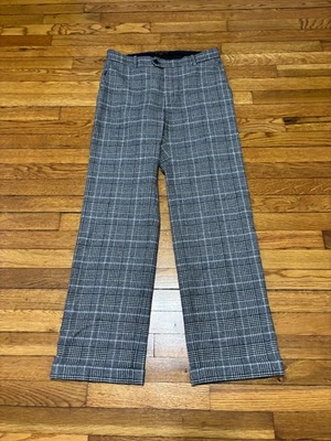 Banana Republic Womens Dress Pants Size 8 Gray Wool Glen Check Plaid Trouser NWT - Image 1 of 4