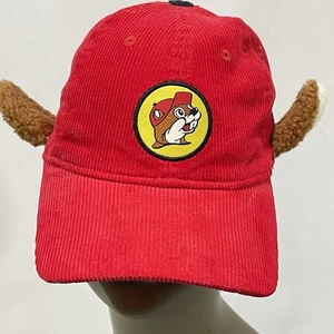 Buc-ee's Pana Béisbol Oreja Sombrero Rojo Snapback Ajustable Camionero - Imagen 1 de 12