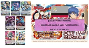 CARDFIGHT VANGUARD DZ-BT11 BRANDT GATE PLAYSET SERAPH CLEARLIGHT FLAWLESS LILA - Picture 1 of 2