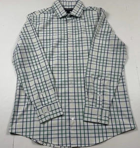 Mizzen Main Classic Fit Green Check Long Sleeve Button Down Shirt Medium - Picture 1 of 4