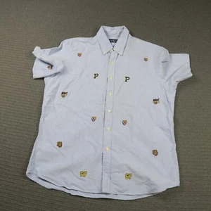Polo Ralph Lauren Buttons Up Shirt Large Blue Oxford Short Sleeve Summer - Picture 1 of 9