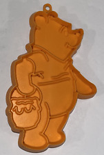 Vtg Winnie the Pooh Cookie Cutter Walt Disney Productions Yellow Plastic 4"