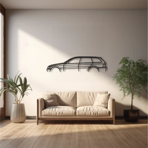 BMW E46 touring Metal Wall Decor, custom car Silhouette, Garage Wall sign - Picture 1 of 6