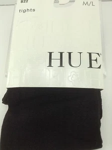 Women's HUE Brand CROCODILE Top BLACK Tights -S/M - $14 MSRP - Picture 1 of 4