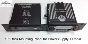 Panel de montaje en rack de 19": fuente de alimentación Samlex/TIC + Motorola APX4500 APX6500 1500 - Imagen 1 de 2