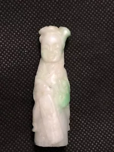 Antikes Zigarettenetui Klasse A natürliche Jade Anfang 1900 - Bild 1 von 6
