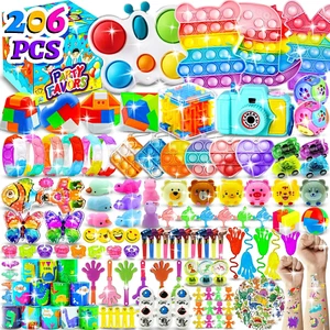 206 PCS Party Favors for Kids 3-5 8-12, Pop Fidget Toys Pack Birthday Gift Bulk - Picture 1 of 12