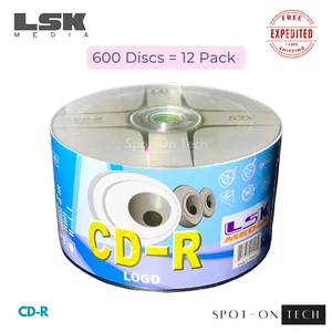 600 LSK CD CD-R Silber LOGO TOP HP - Grade A 80Min/700MB/52x Taiwan SAME DAY - Bild 1 von 3