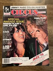6. Februar 1979 Zirkus Magazin Robert Plant Cover - fein eingetütet * Jimmy Page POSTER - Bild 1 von 4