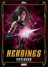 Psylocke Heroines Red Motion super rare - Topps Marvel Collect Digital card
