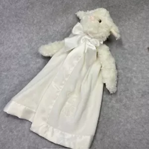 Bearington Baby große Lovey Sicherheitsdecke weiß bestickt Push - Bild 1 von 11