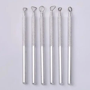 M00315 MOREZMORE 6 Metal Mini Ribbon Miniature Polymer Clay Sculpting Tools - Picture 1 of 3