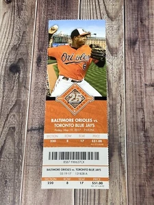 Baltimore Orioles vs Toronto Blue Jays (May 19 2017) Ticket Stub Castillo 2 HR - Picture 1 of 2