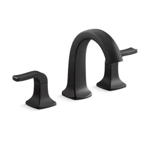 KOHLER Widespread Bathroom Faucets 4.25"Hx5.125"R Rubicon High Arc Matte Black - Picture 1 of 8
