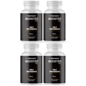 Boosted Pro Enhanced Male Performance with Powerful Supplement 4 Bottles - Picture 1 of 5