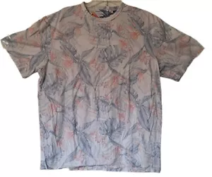 American Eagle Super Soft Tall Reversed Tropical Print Cotton T-Shirt Men's XLT - Picture 1 of 5