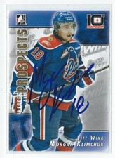 Morgan Klimchuk Signed 2013/14 Heroes And Prospects CHL Card #T-36