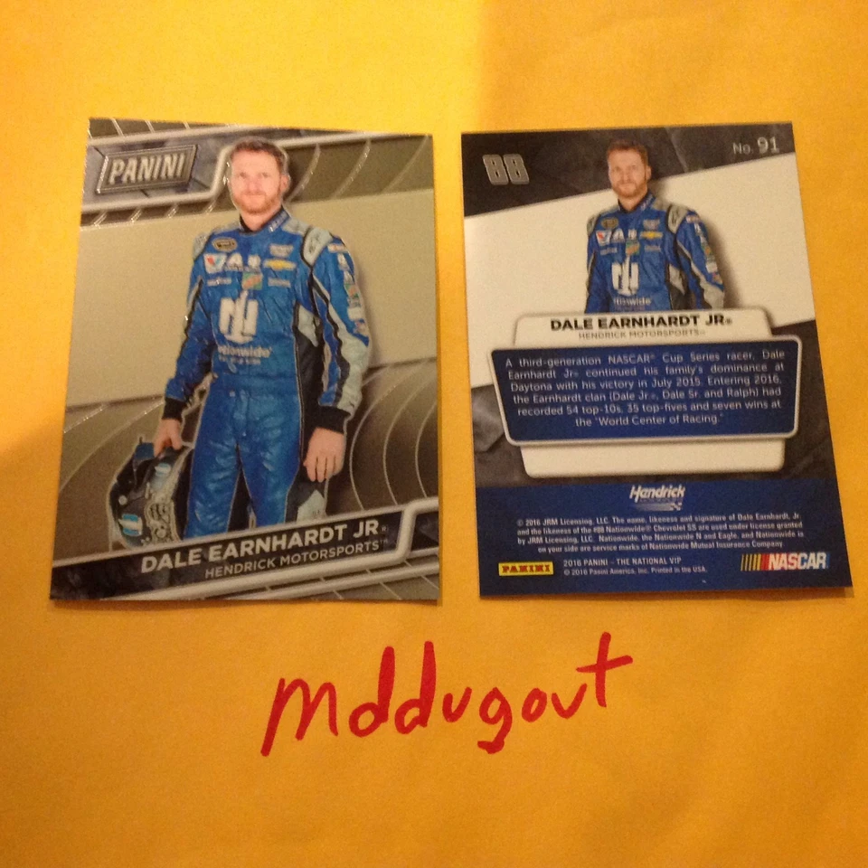 DALE EARNHARDT JR #91 nationwide Hendrick 2016 Panini National VIP Gold Chrome - Image 1 of 1