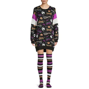 Disney NIGHTMARE BEFORE CHRISTMAS Sleepshirt & Socken Set Damen M 8-10 Schlafanzug - Bild 1 von 3