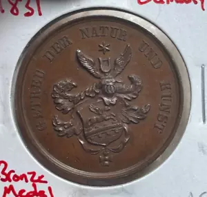 1831-Dated Germany Bronze Medal - Faithful to Nature and Art - Picture 1 of 2