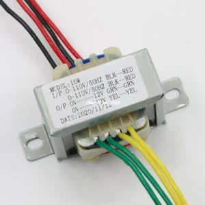 Transformador EI de alta fidelidad de 1 pieza de 10 W (10 VA) para preamplificador/DAC/placa de amplificador 0-12 V 0-12 V - Imagen 1 de 4