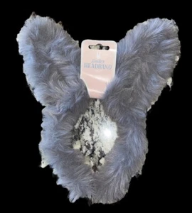 NWT Easter Bunny Headband - Gray Bunny Fur - 9”x11” - Picture 1 of 1